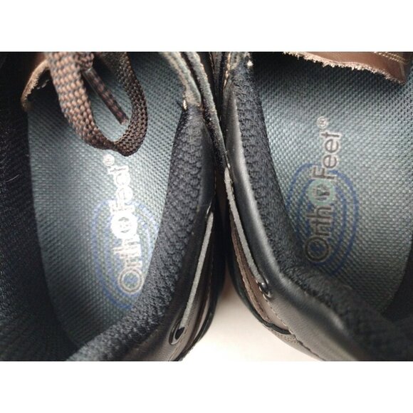 Orthofeet 422 Baton Rouge Men's Brown Black Comfort Shoes Size 12 D - Picture 9 of 9